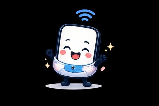 SimChao mascot celebrating being connected